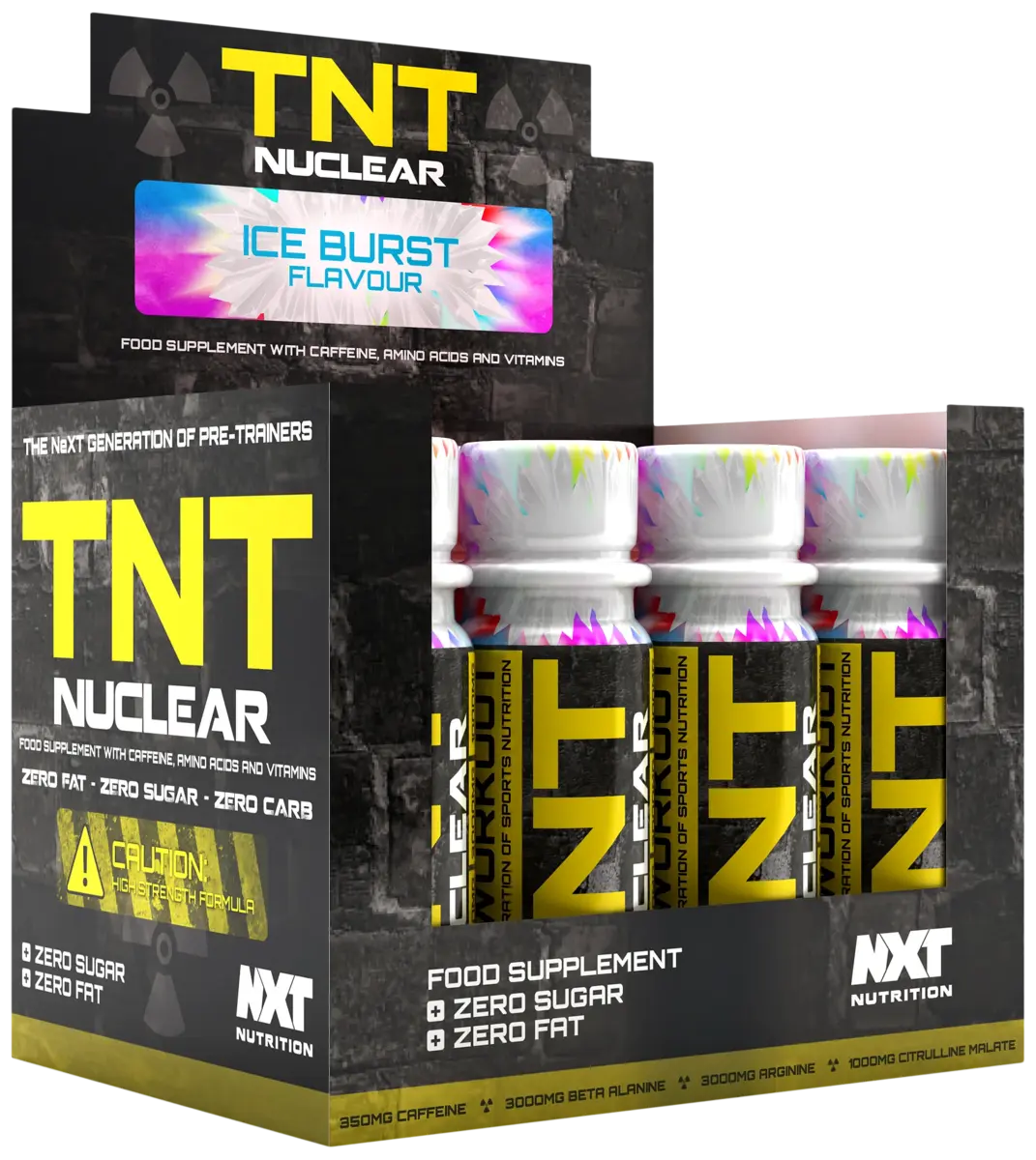 NXT Nutrition TNT Nuclear Shots 12x60ml — Blue Raspberry — vue 2