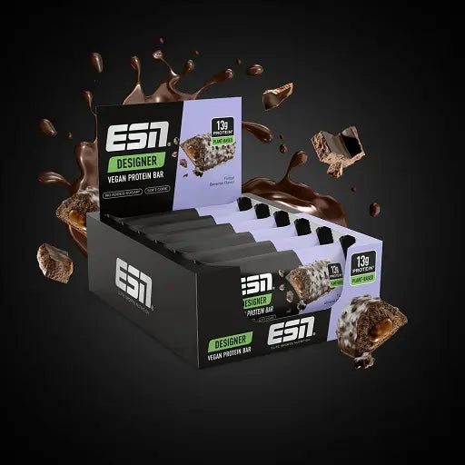 ESN Designer Vegan Protein Bar Box 12x55g - Nutrition sportive de qualité