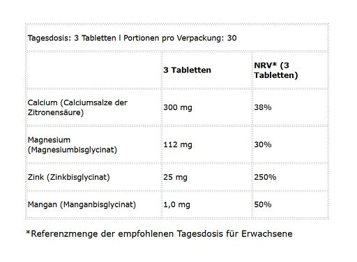 BioTech Calcium Zinc Magnesium from organic sources 90 Tabletten — vue 2