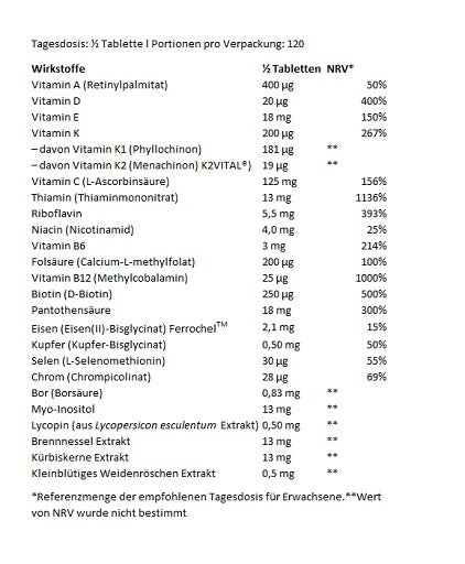 BioTech Multivitamin For Men from organic sources 60 Tabletten — vue 4