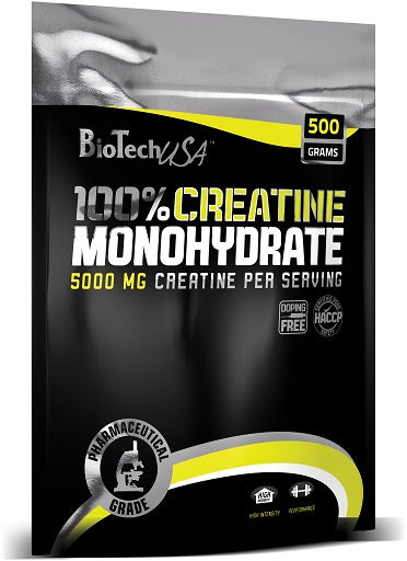 Créatine monohydrate : BioTech Créatine Monohydrate 500g Sachet mod
