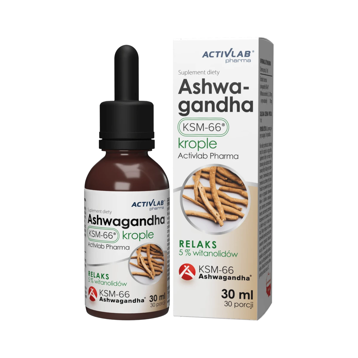 Activlab Ashwagandha KSM-66® Drops 30 ml — vue 2