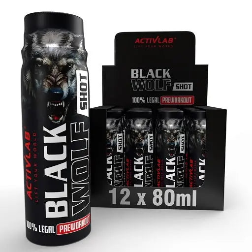 Activlab Black Wolf Shot Preworkout 12 x 80ml - Pre-workout de qualité chez NPF Nutrition