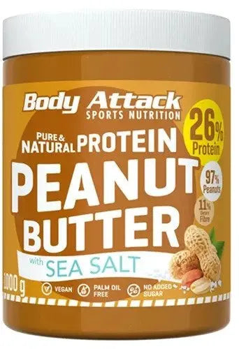 Body Attack Peanut Butter 1000g - Nutrition sportive de qualité