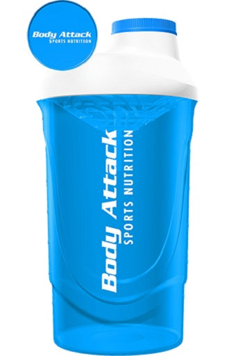 Body Attack Shaker 600ml — Rot-Transparent