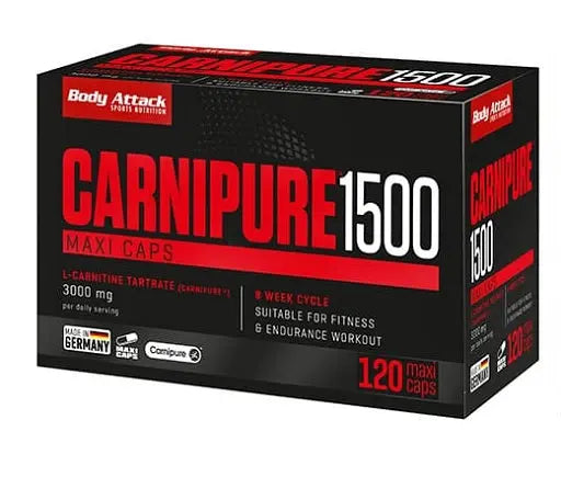 Body Attack Carnipure 1500 120 Kapseln Complément Nutrition Body Attack