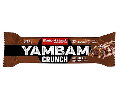 Body Attack YAMBAM CRUNCH Protein Barre (15x55g) — Chocolate Brownie