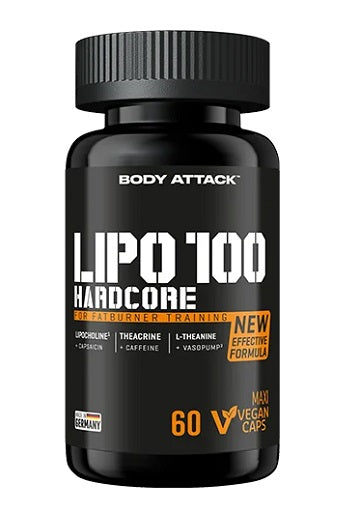 Body Attack LIPO 100-HARDCORE - 60 Capsules