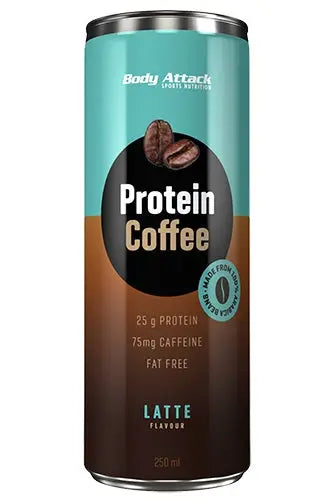 Body Attack Protein Coffee - Cafe Latte (12*250ml) Body Attack