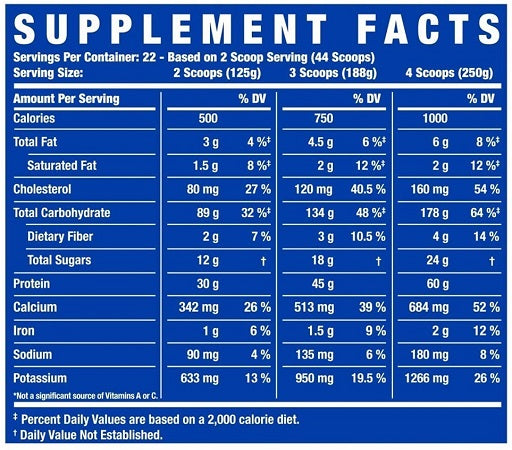 Ronie Coleman RCSS King Mass XL 2750g — Dark Chocolate — vue 2