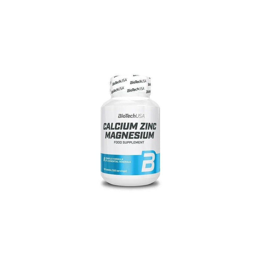 BioTech Calcium Zinc Magnesium - Complément Nutrition 100