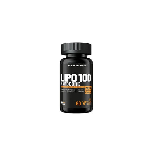 Body Attack LIPO 100-HARDCORE - Complément Nutrition 60 Caps