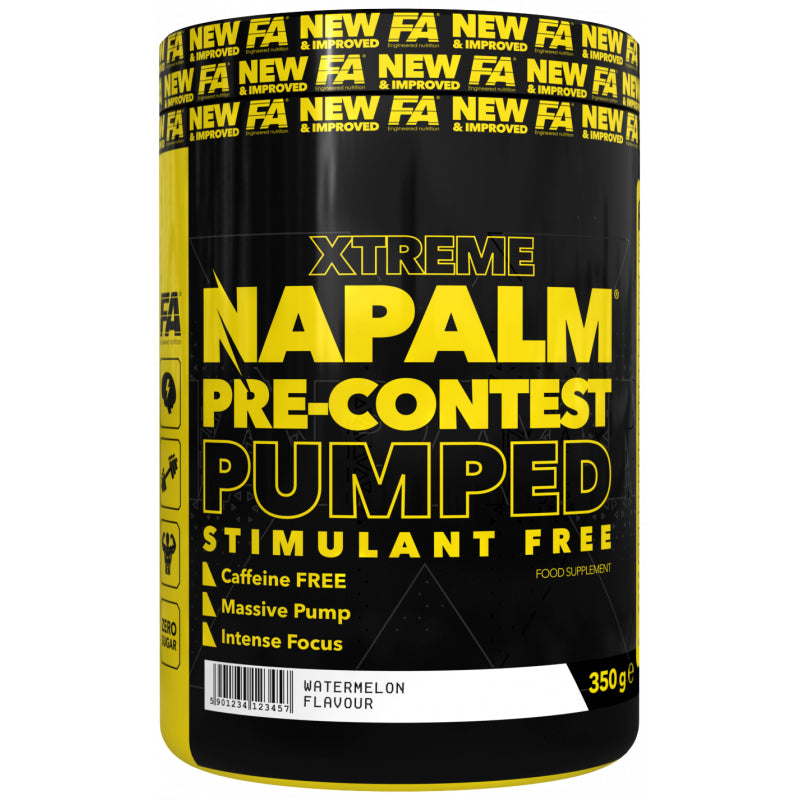 FA Nutrition Napalm PreContest Pumped Stimulant Free PROBEN 10x17,5g MIX — vue 2
