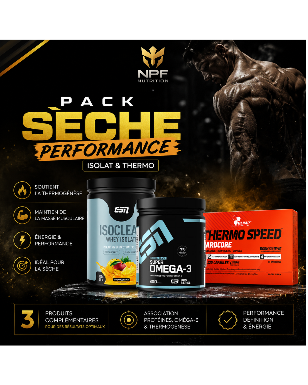 Pack Sèche — Performance (isolat & thermo)