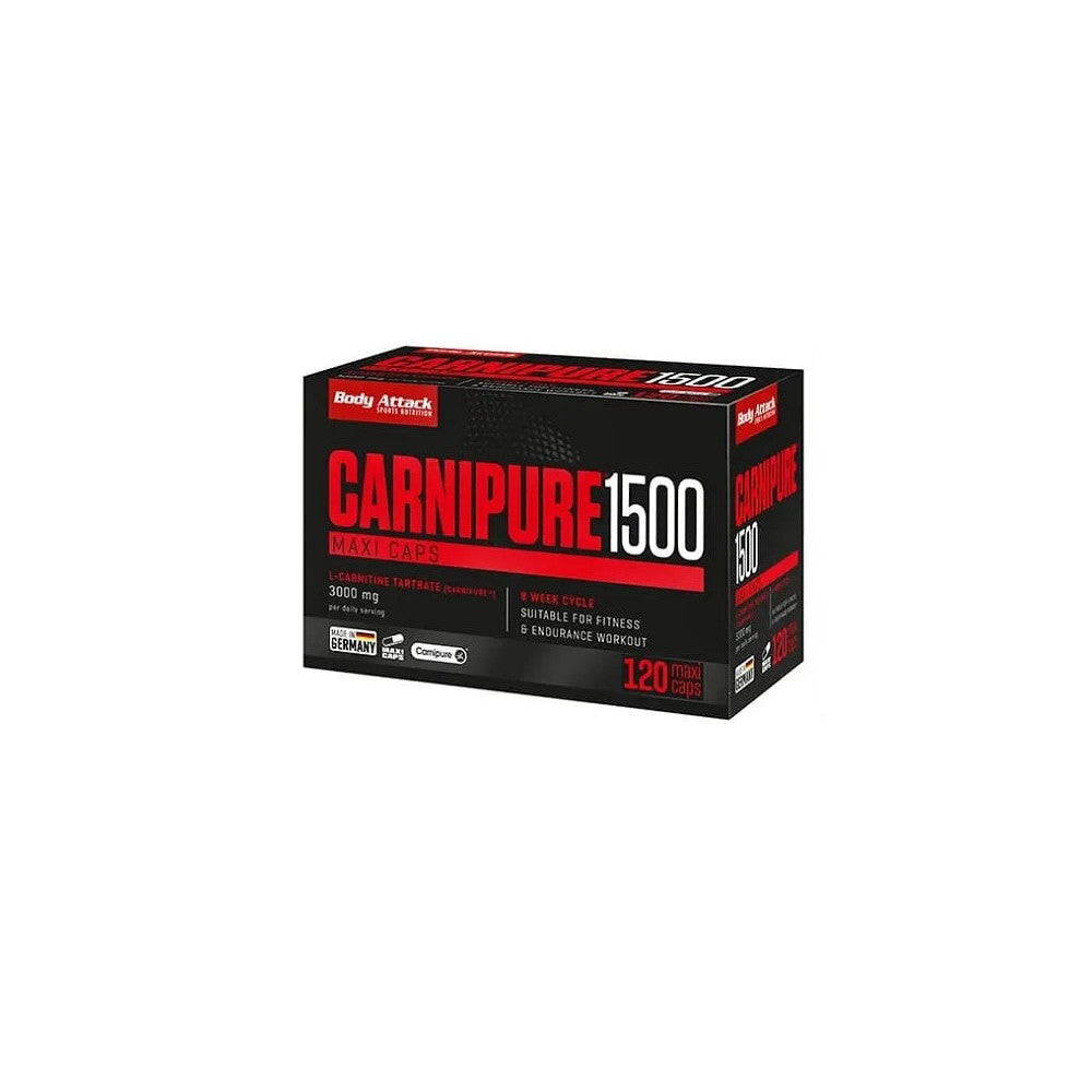Body Attack Carnipure 1500 120 Capsules Complément Nutrition